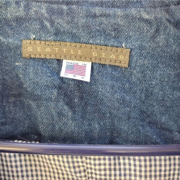 Vintage Seattle Gear denim duster - Picture 3 of 11